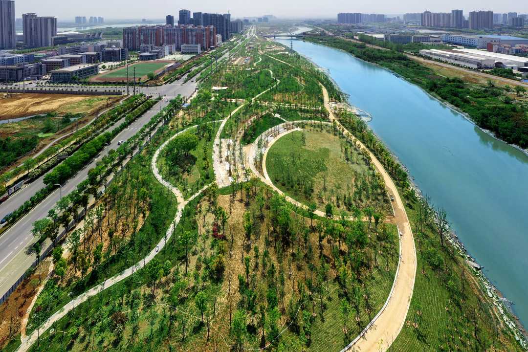 黃岡市三臺(tái)河綠化景觀主體工程順利完工，城市生態(tài)建設(shè)邁上新臺(tái)階